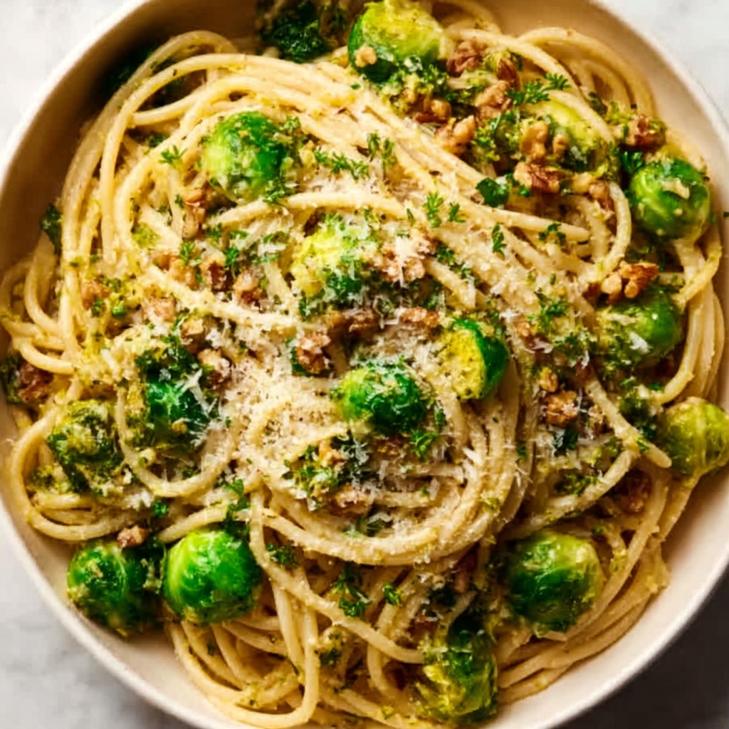 Brown Butter Brussels Pasta Recipe - Recipe Image