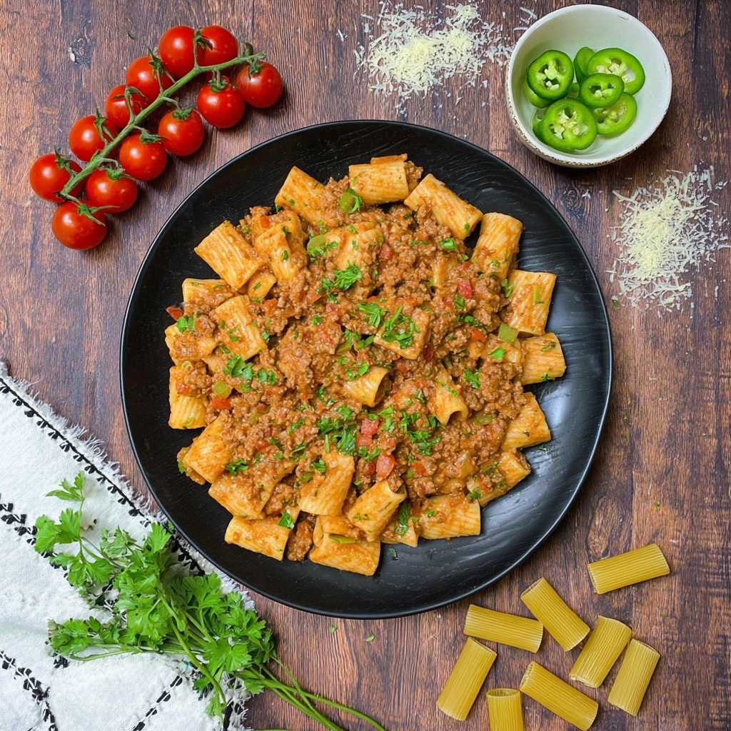 Creamy Rotel Pasta with Ground Beef Recipe - Recipe Image