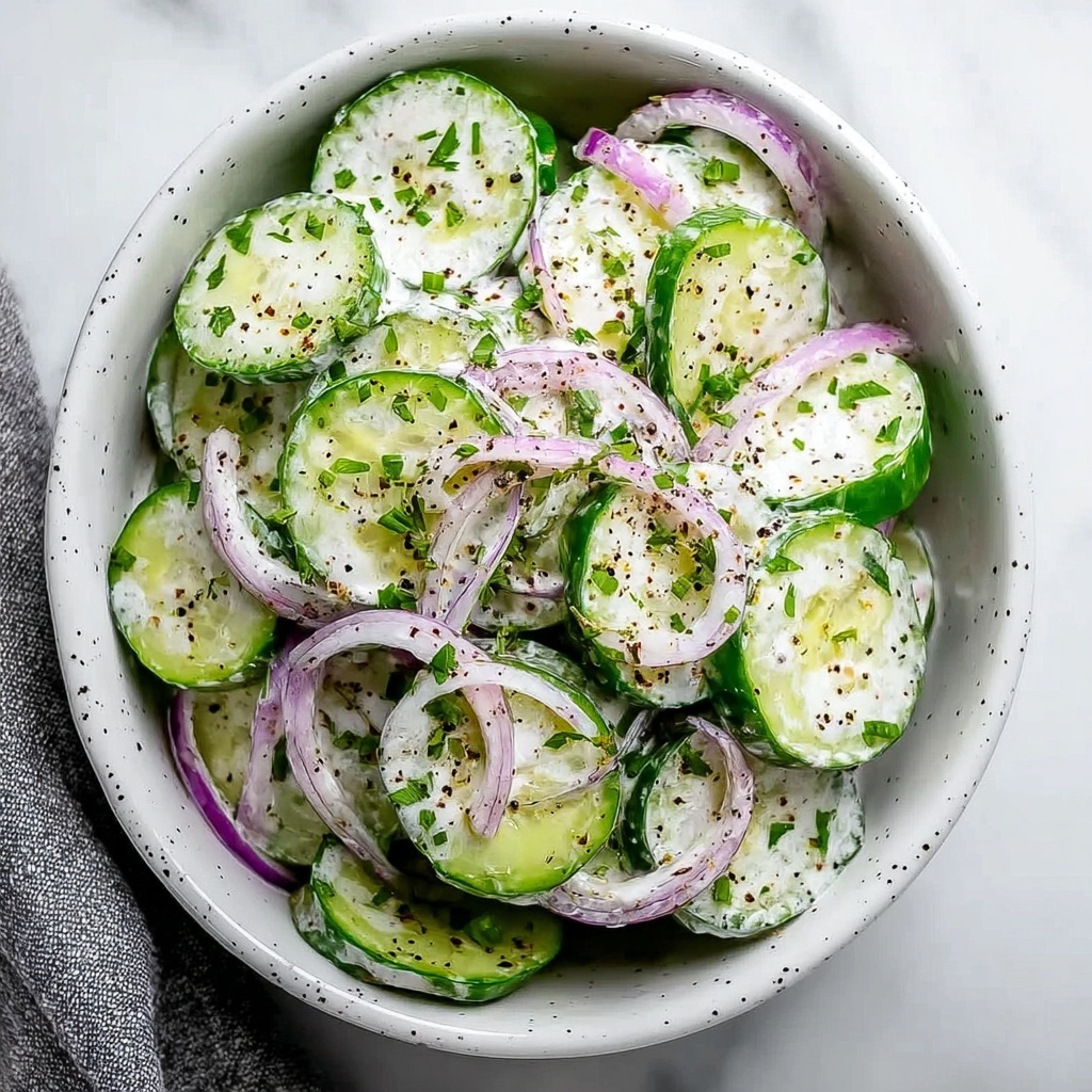 Creamy Cucumber Salad Recipe - Recipe Image