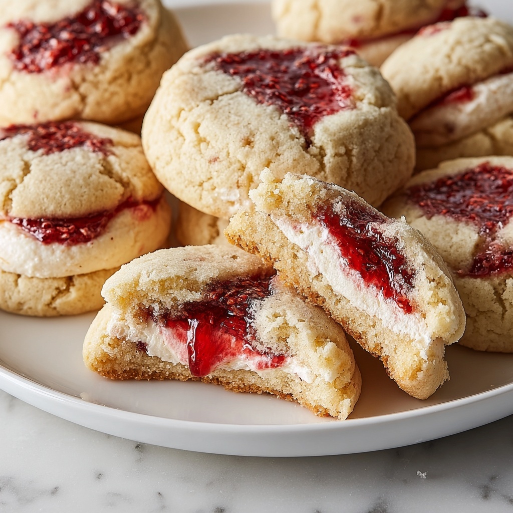 Strawberry Cheesecake Stuffed Cookies Recipe - Recipe Image