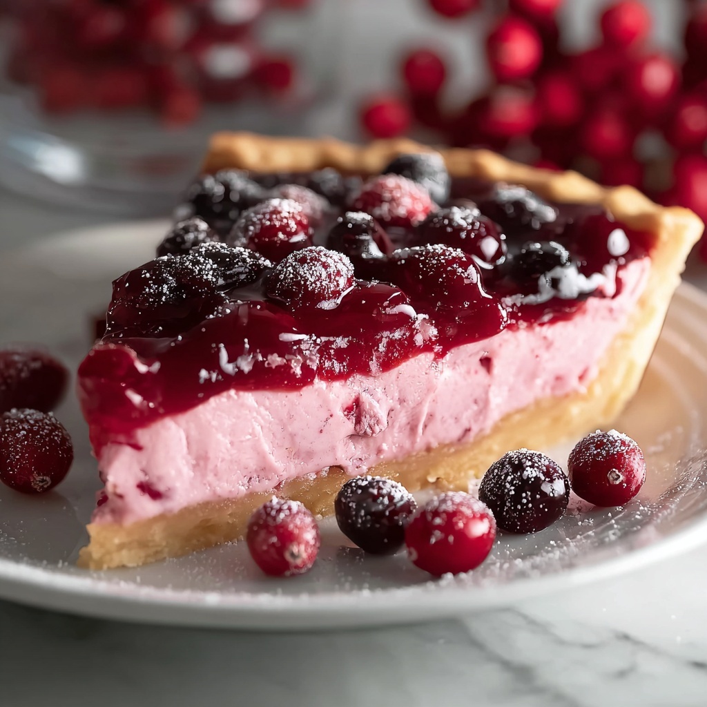 Cranberry Custard Pie Recipe - Recipe Image