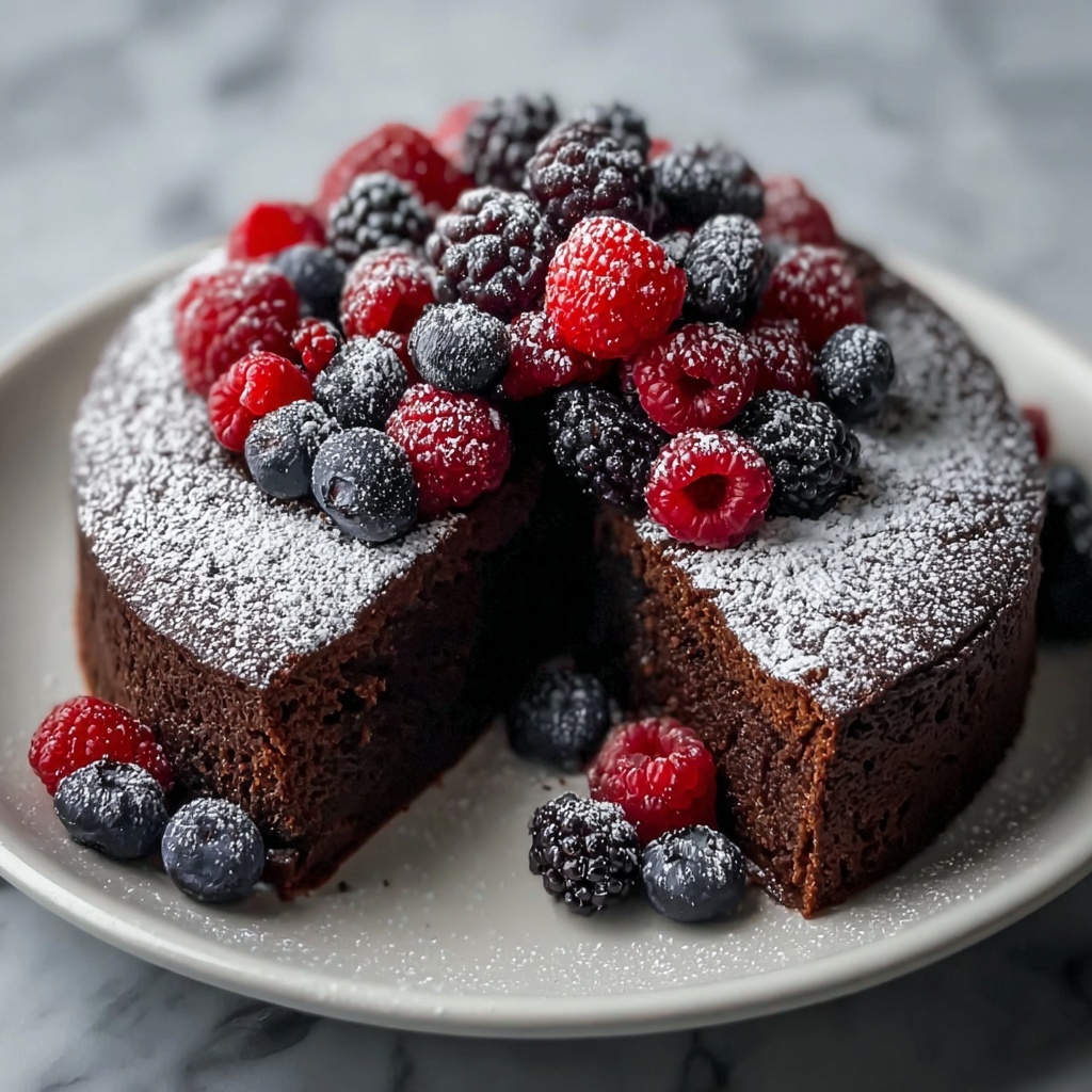 Flourless, Sugar-Free Chocolate Cake Recipe - Recipe Image