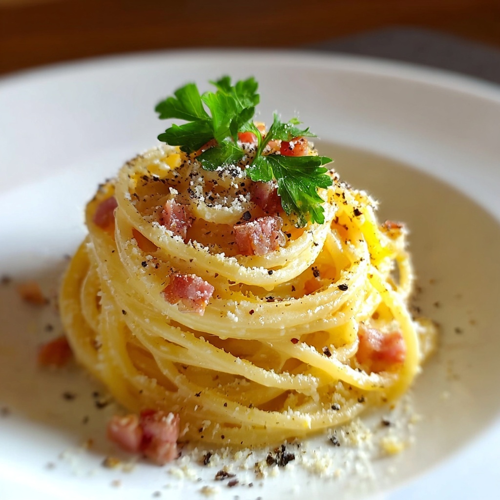 Authentic Pasta Carbonara Recipe - Recipe Image