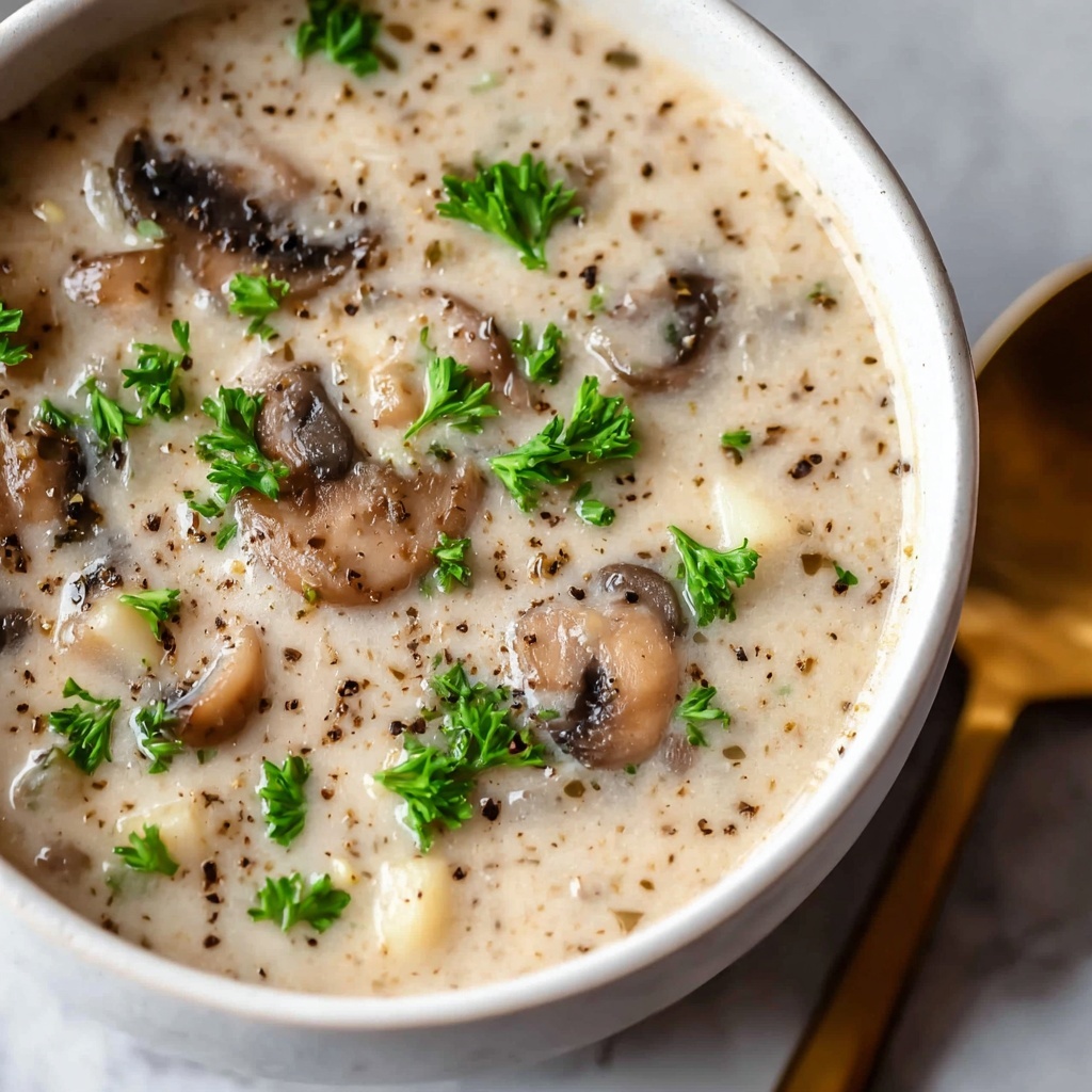 Easy Cream of Mushroom Soup Recipe - Recipe Image