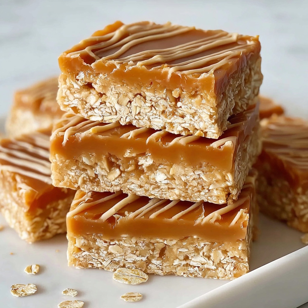 Peanut Butter Oatmeal Bars Recipe - Recipe Image