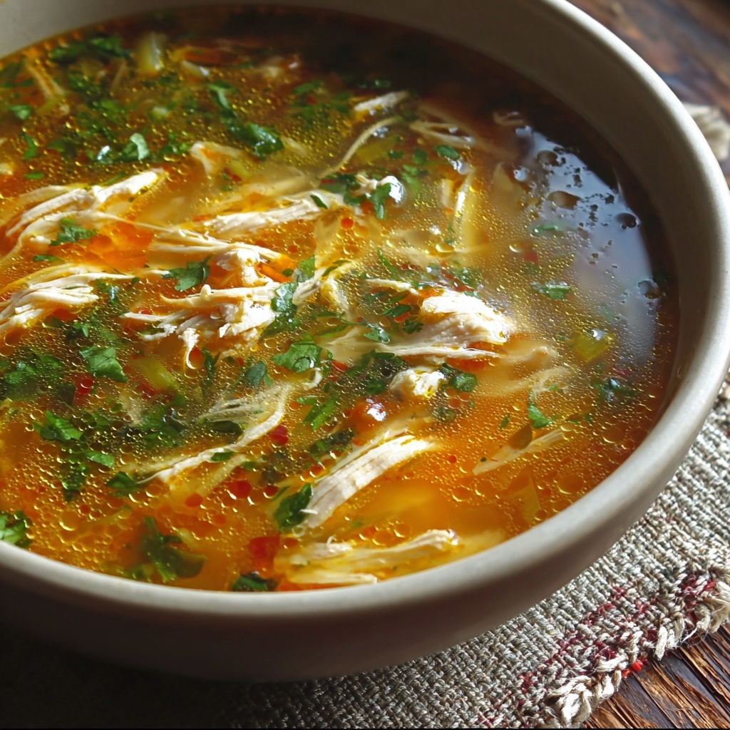 Spicy Chicken Soup Recipe - Recipe Image