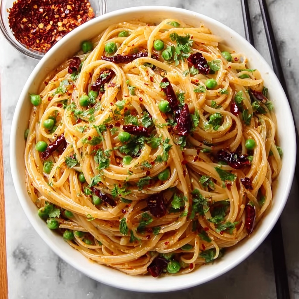 Spicy Garlic Chili Noodles Recipe - Recipe Image