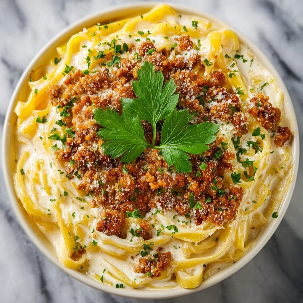 Garlic Butter Beef Linguine Recipe - Recipe Image