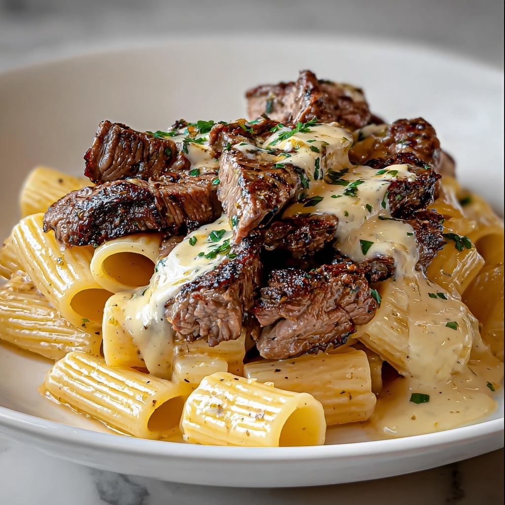 Creamy Steak Pasta Dinner Recipe - Recipe Image