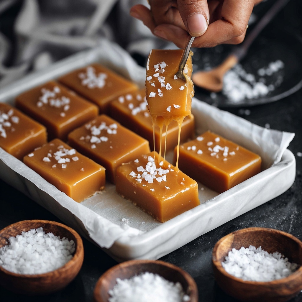 Easy Salted Caramels Recipe - Recipe Image
