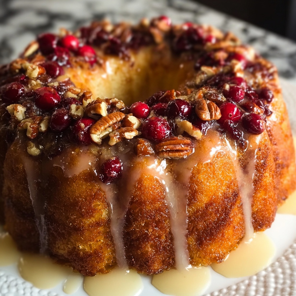 Maple Pecan Cranberry Cake Recipe - Recipe Image