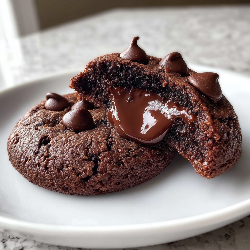 Chocolate Stuffed Vegan Gluten-Free Cookies Recipe - Recipe Image