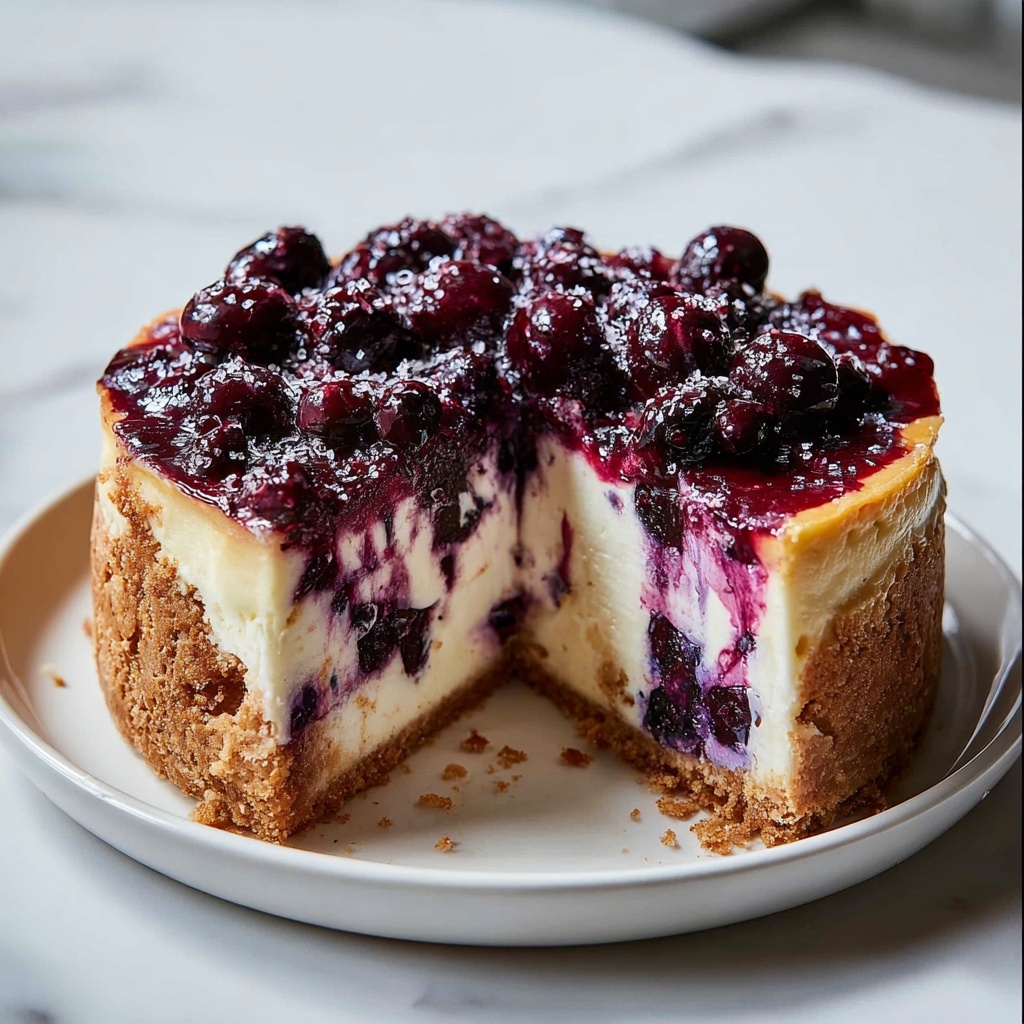 Raw Vegan Blueberry Cheesecake Recipe - Recipe Image