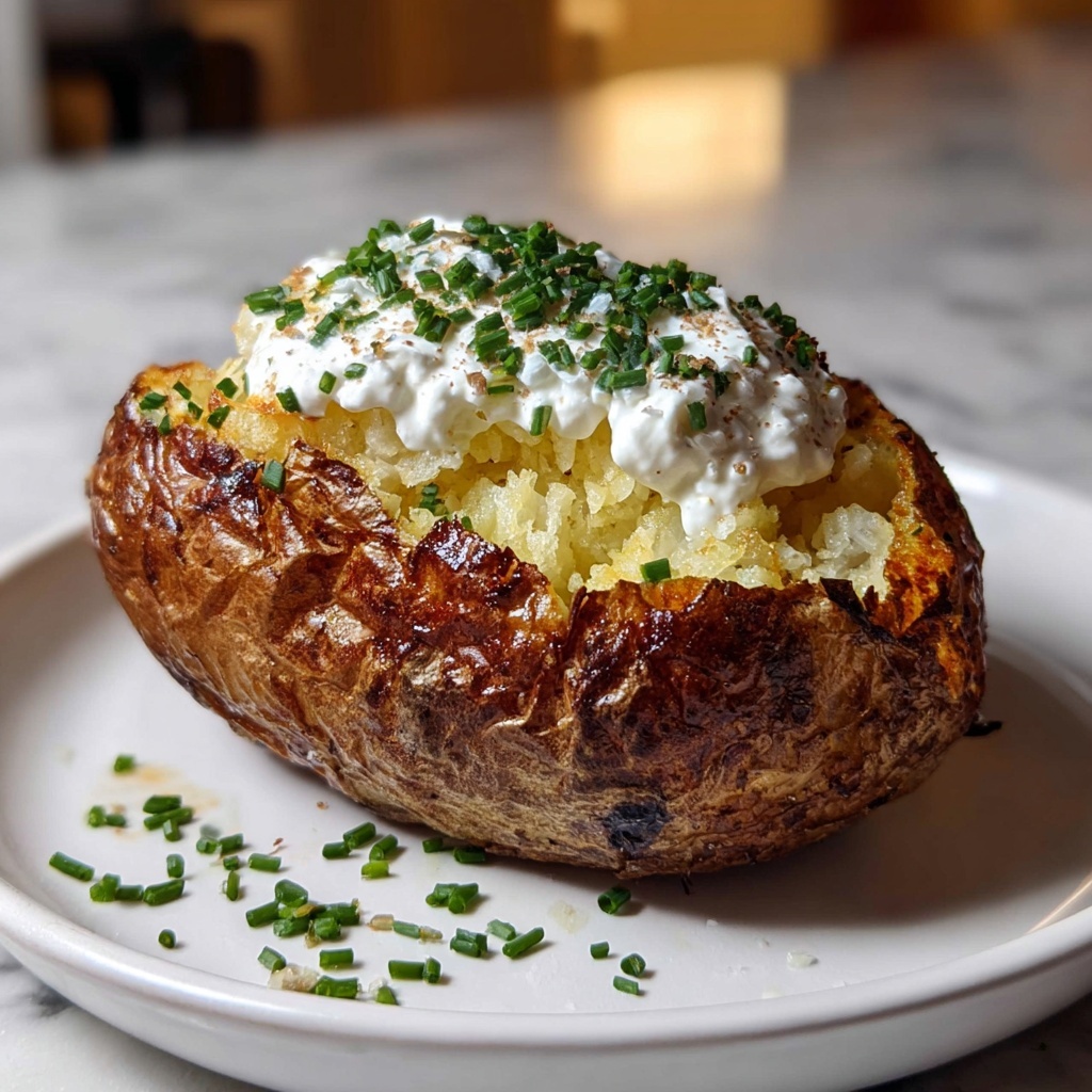 Perfect Air Fryer Baked Potato: 7 Steps to Comforting Bliss Recipe - Recipe Image