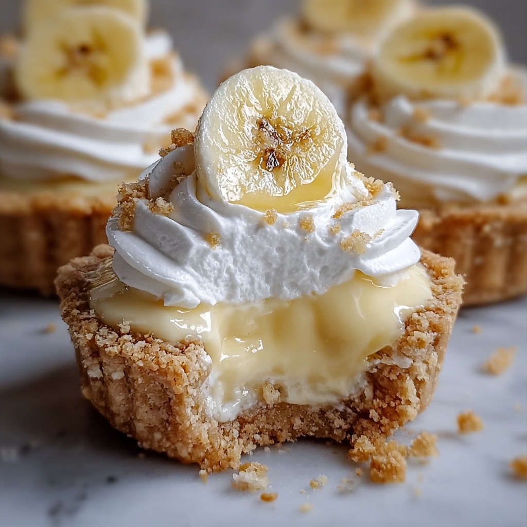 Creamy Mini Banana Cream Pies No-Bake Recipe - Recipe Image