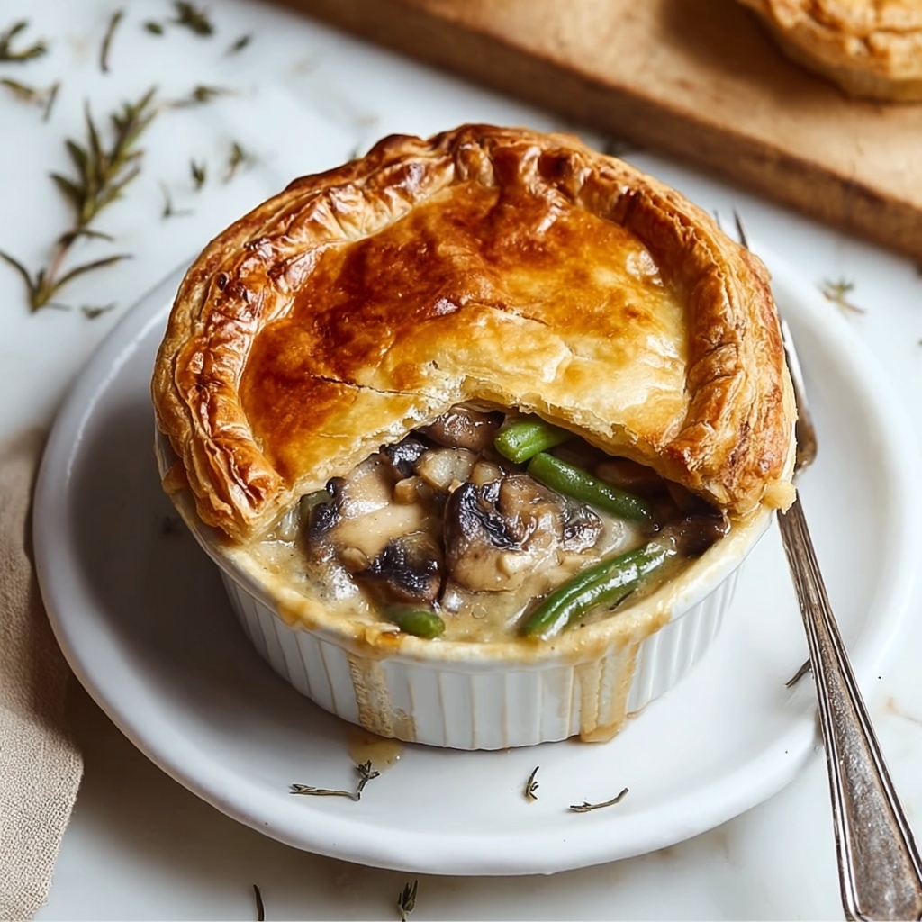 Delicious Vegan Mushroom and Leek Pie for Cozy Nights Recipe - Recipe Image