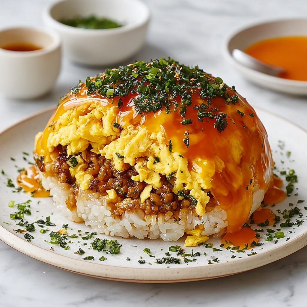 Omurice Bliss: Easy, Fluffy Japanese Rice Omelet Recipe - Recipe Image