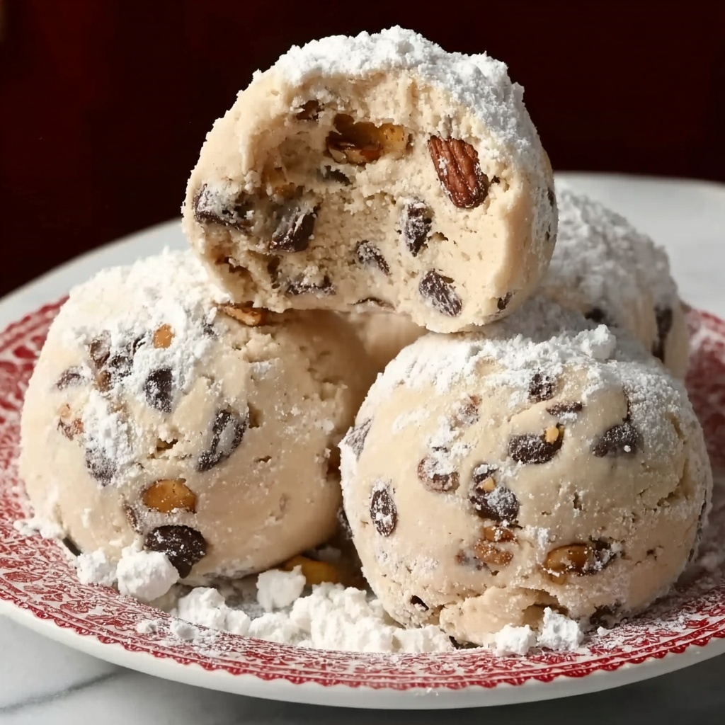 Peanut Butter Chocolate Chip Snowball Cookies Recipe - Recipe Image