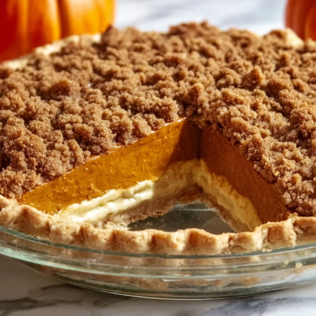 Milk Bar Pumpkin Pie with Laminated Cornmeal Crust, Salted Caramel, and Pumpkin Ganache Recipe - Recipe Image