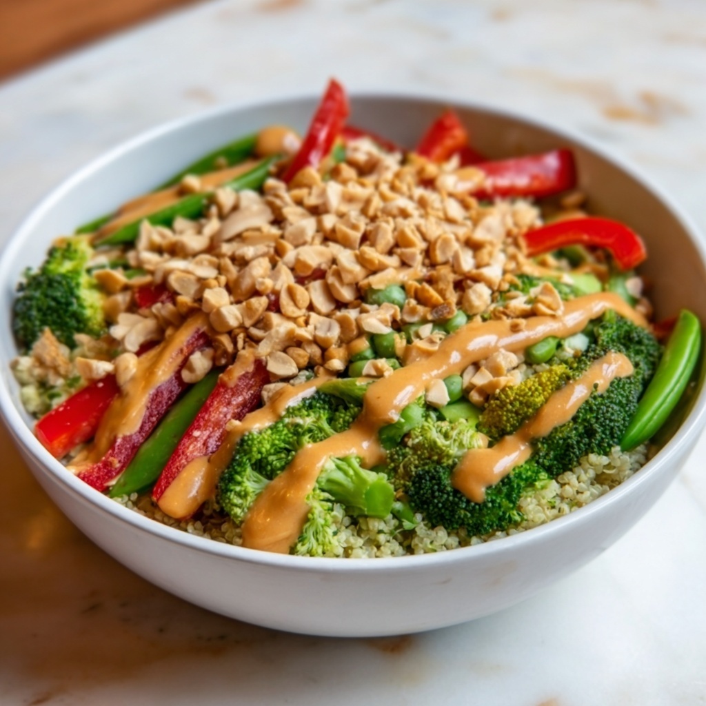 Thai Peanut Veggie Bowls Recipe - Recipe Image