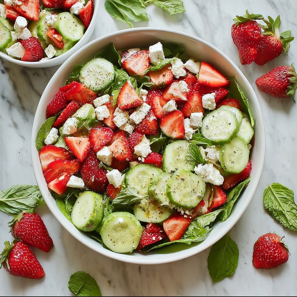 Refreshing Strawberry Cucumber Salad for Your Summer Feasts Recipe - Recipe Image