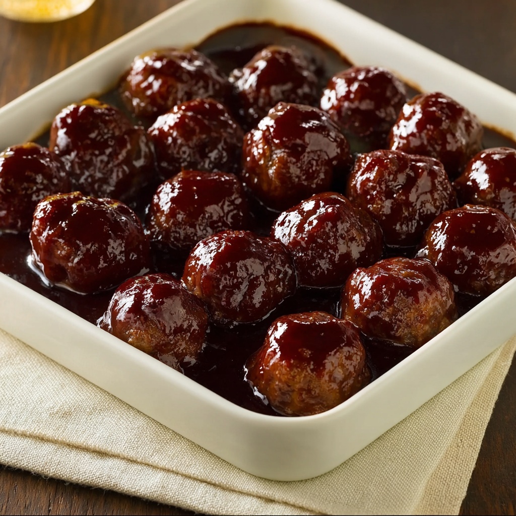 Savory Meatloaf Meatballs with Irresistible Glaze Recipe - Recipe Image