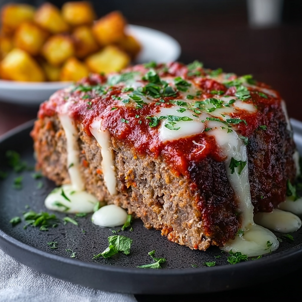 Stuffed Italian Meatloaf Recipe - Recipe Image