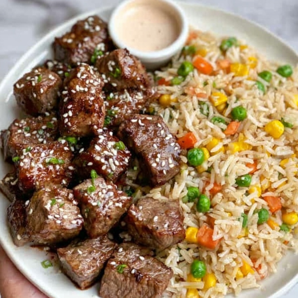 Easy Hibachi Steak with Fried Rice Recipe - Recipe Image