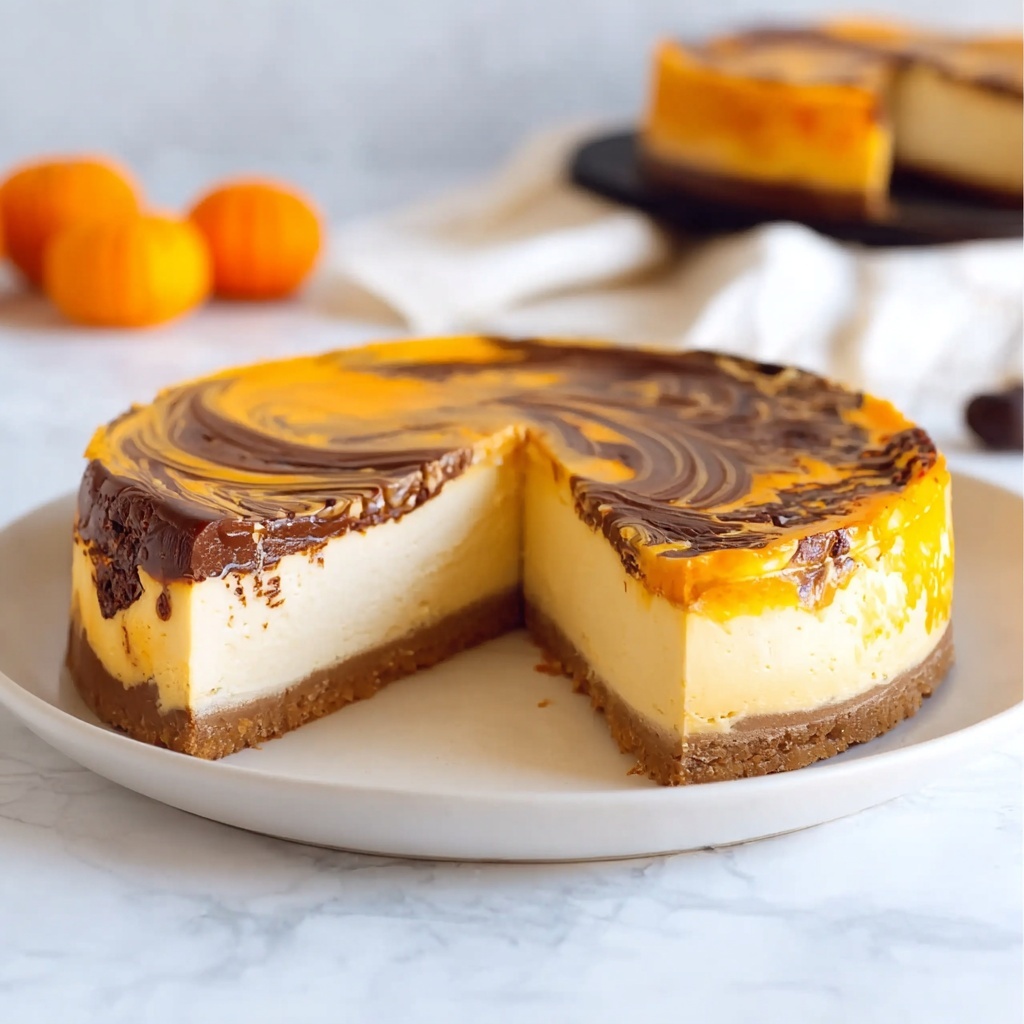 Pumpkin Basque Cheesecake: Effortless Fall Indulgence in 4 Ingredients Recipe - Recipe Image