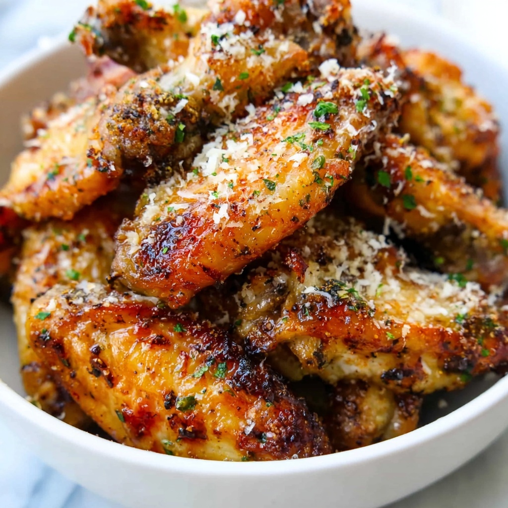 Crispy Baked Parmesan Chicken Wings Recipe - Recipe Image
