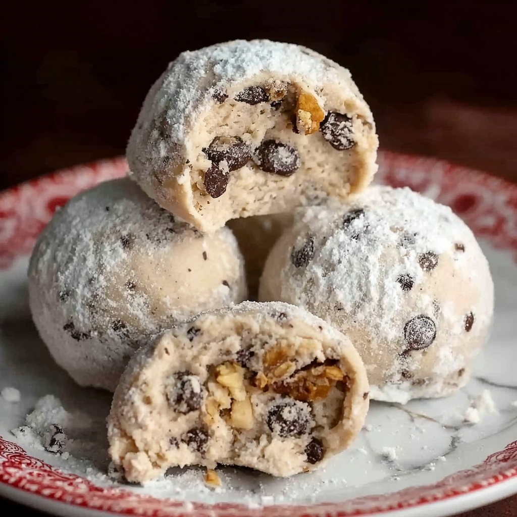 Peanut Butter Chocolate Chip Snowball Cookies Recipe - Recipe Image