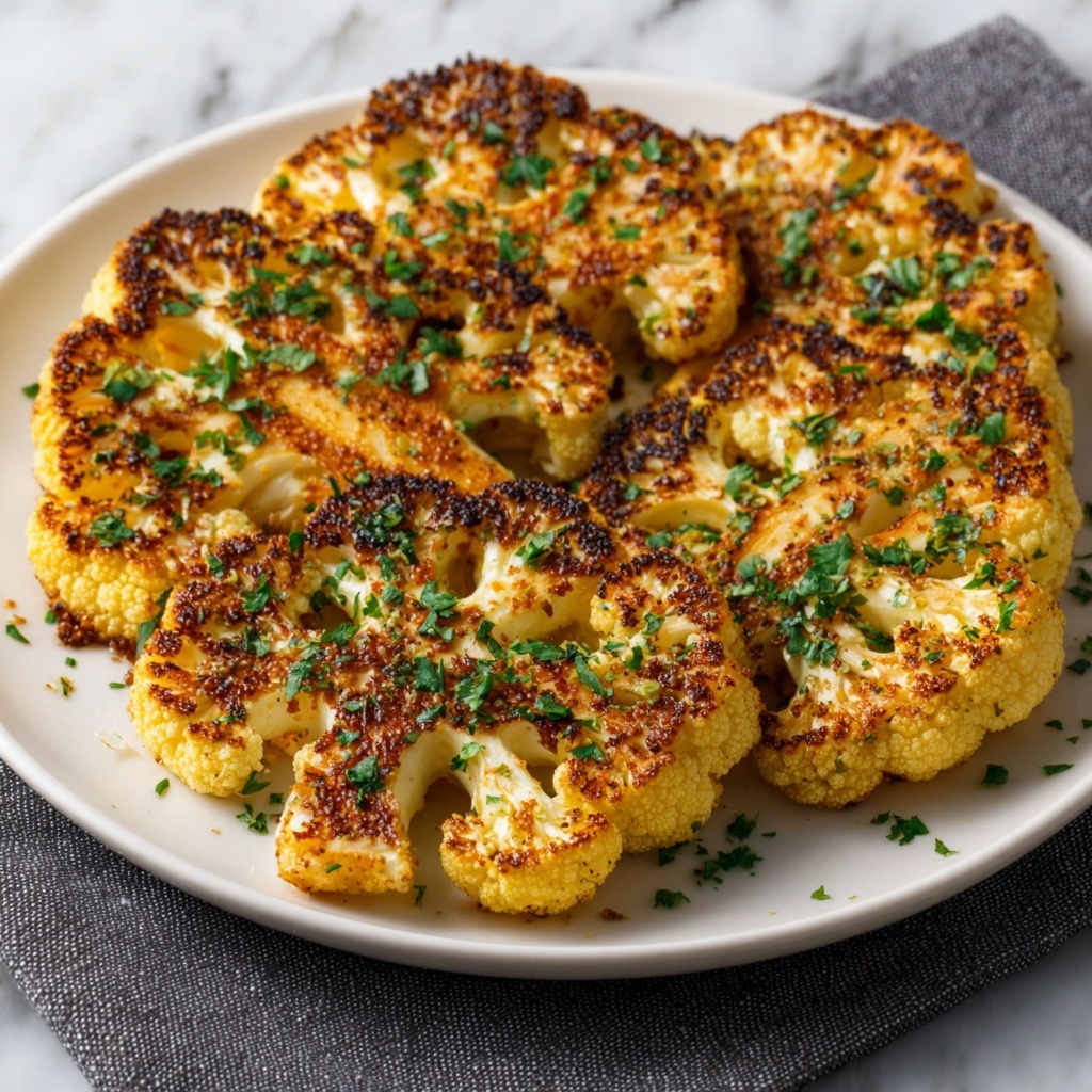 Roasted Garlic Cauliflower Steaks That Impress Every Time Recipe - Recipe Image