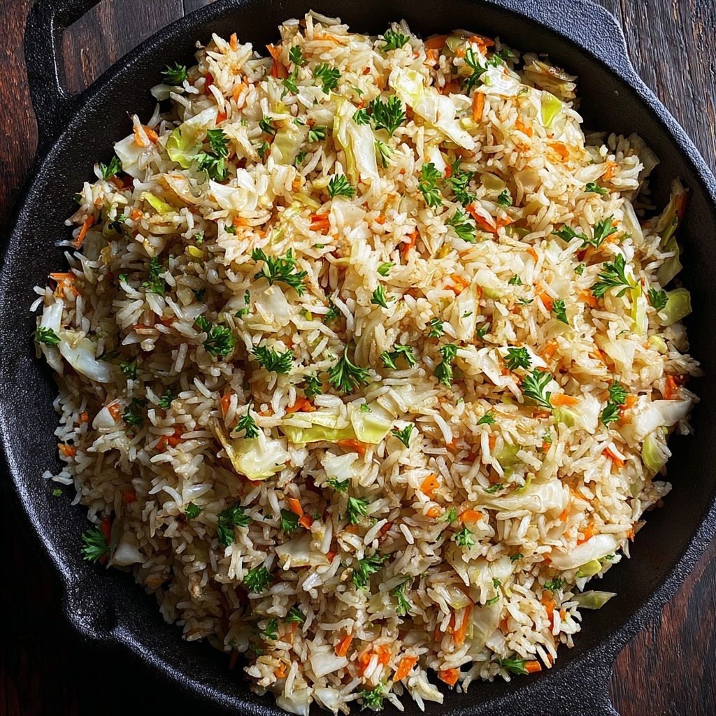 Delicious Cabbage Rice: A Quick & Healthy Homemade Delight Recipe - Recipe Image