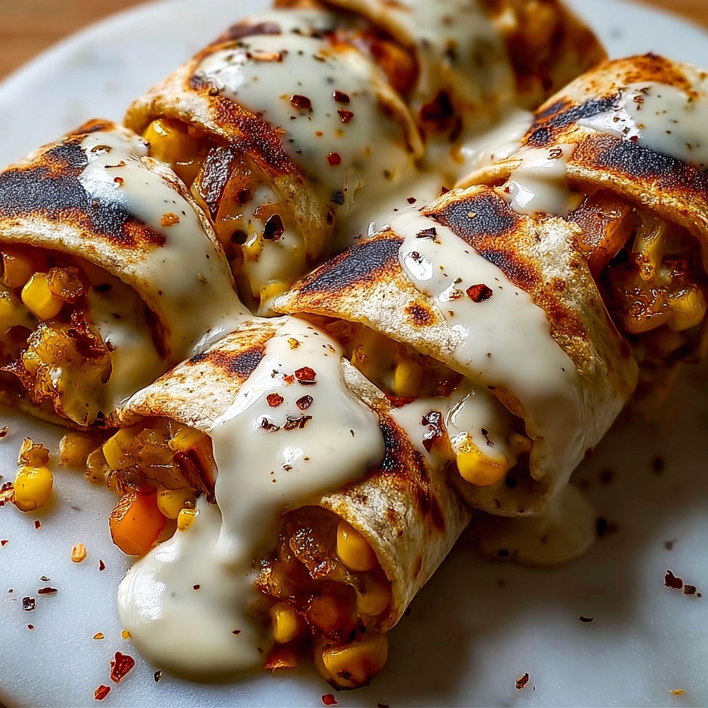 Garlic Chicken Wraps Recipe - Recipe Image