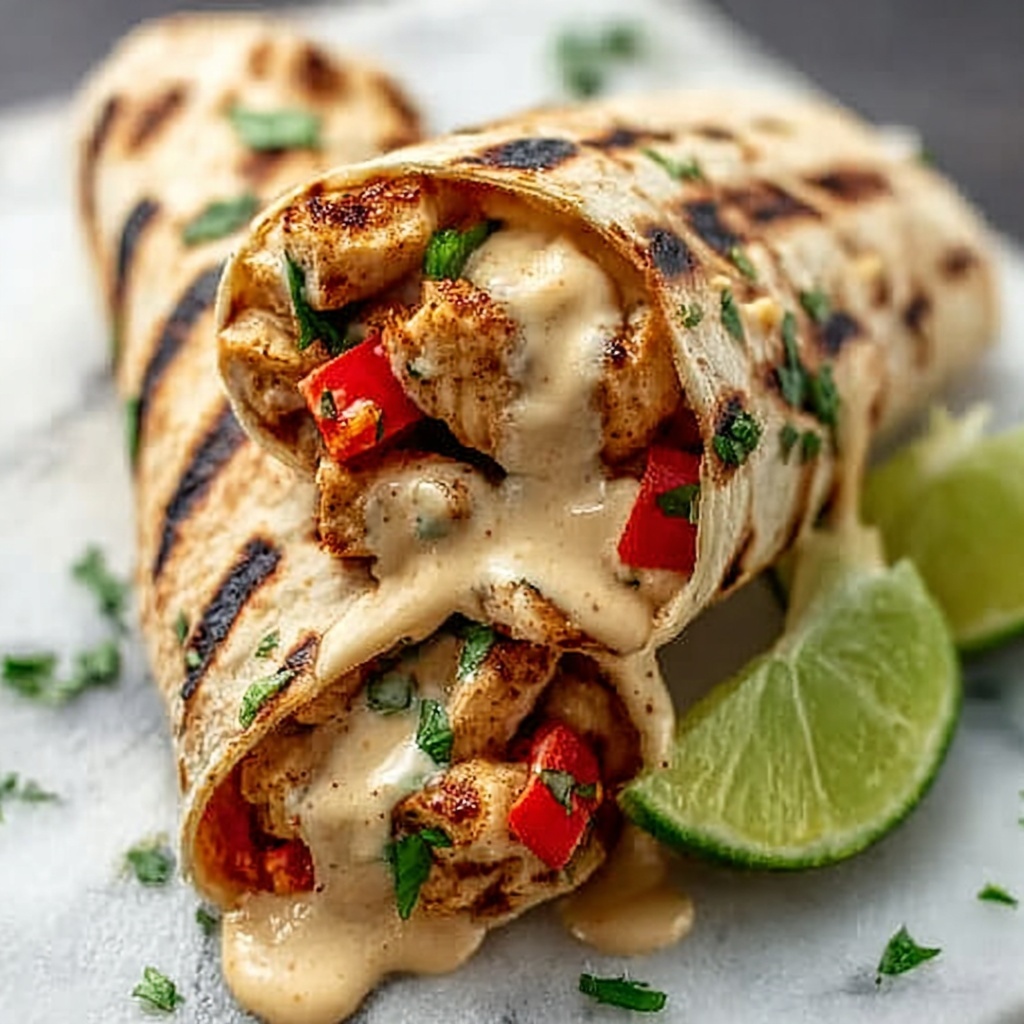 Chipotle Ranch Grilled Chicken Burrito Recipe - Recipe Image