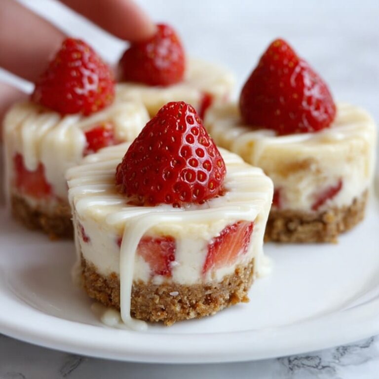 White Chocolate Strawberry Cheesecake Bites Recipe