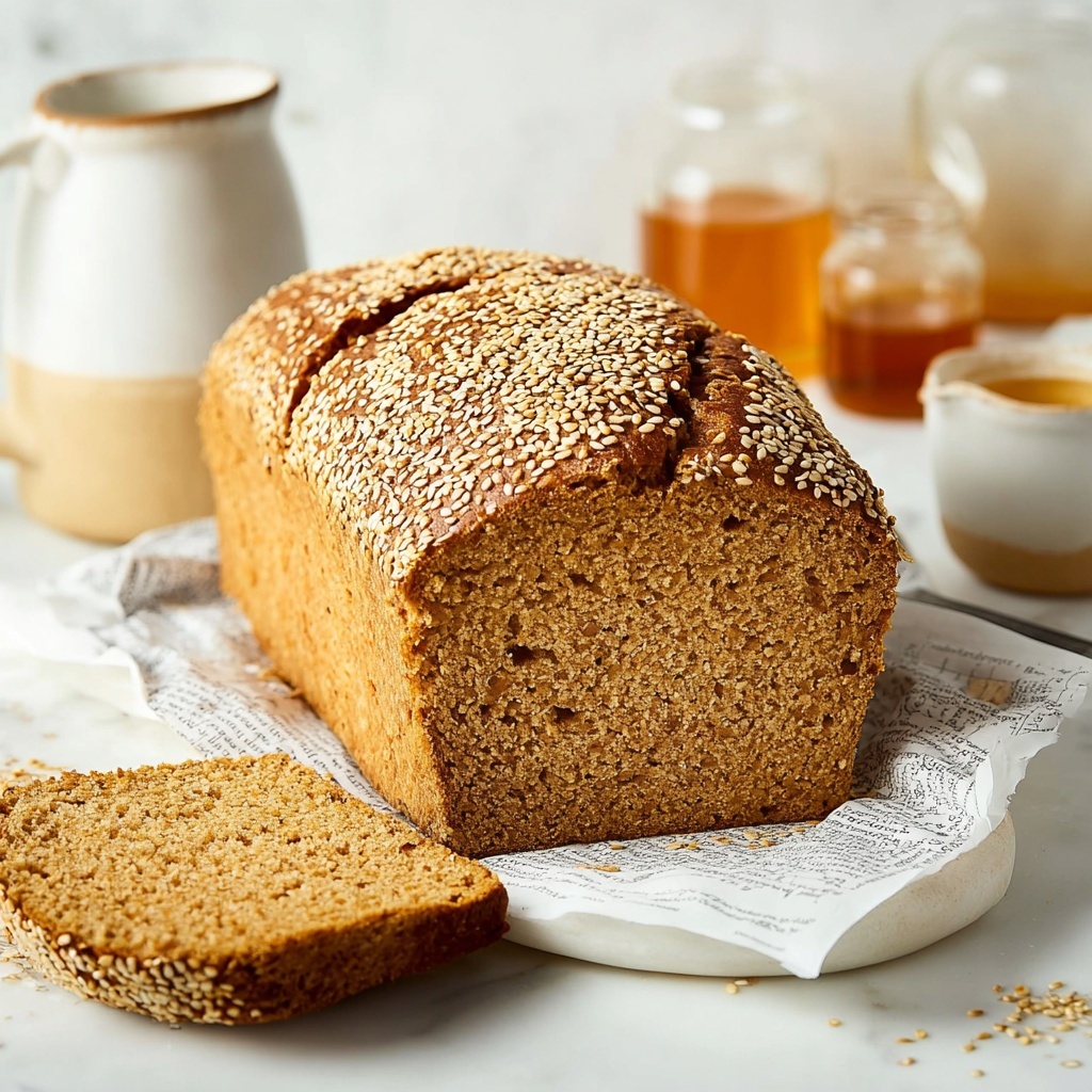 Vegan Tahini Banana Bread Recipe - Recipe Image