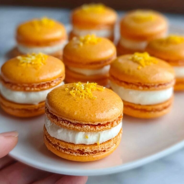 Mandarin Orange Macarons Recipe
