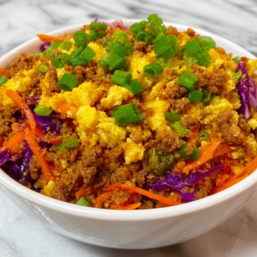 Egg Roll in a Bowl: 7 Easy Steps to Deliciousness Recipe - Recipe Image