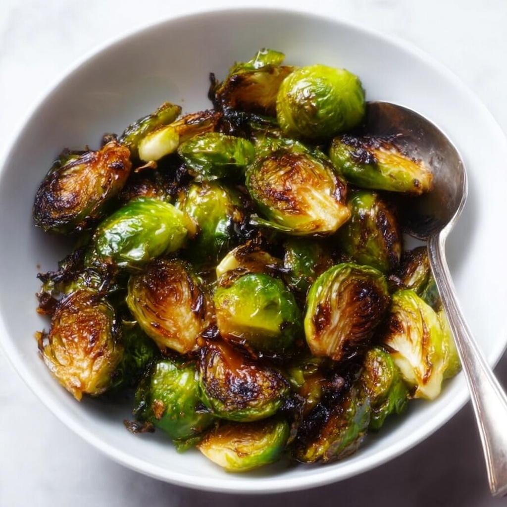 Roasted Brussels Sprouts with Balsamic Vinegar & Honey Recipe - Recipe Image