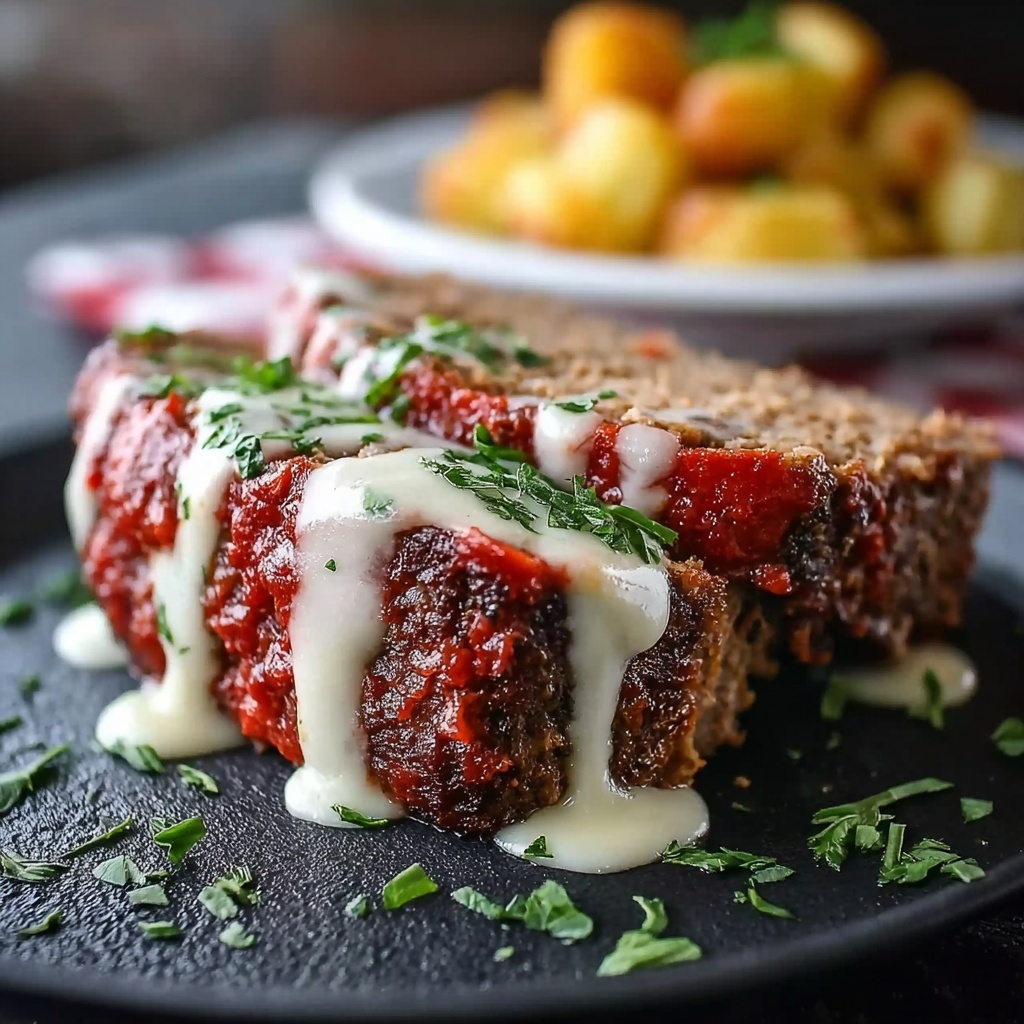 Stuffed Italian Meatloaf Recipe - Recipe Image