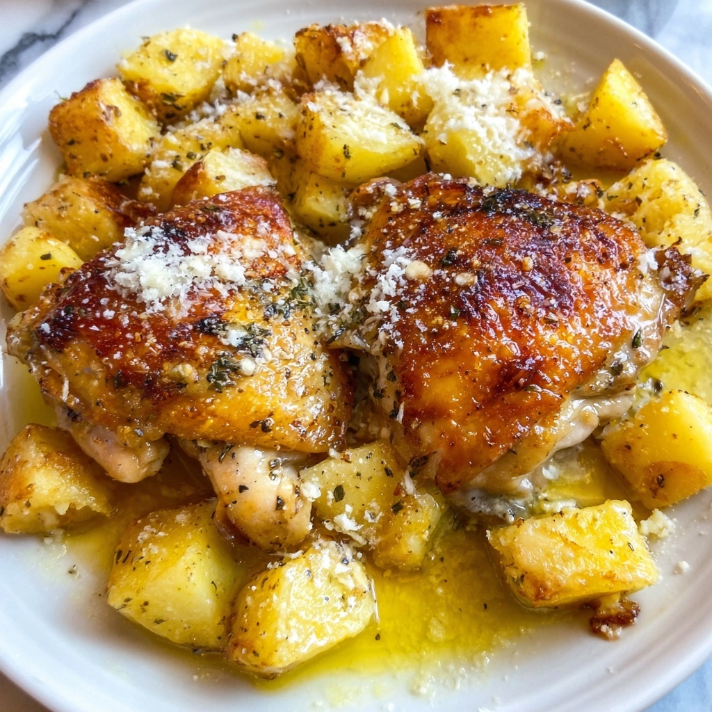 Garlic Parmesan Chicken and Potatoes: 7 Comforting Steps Recipe - Recipe Image