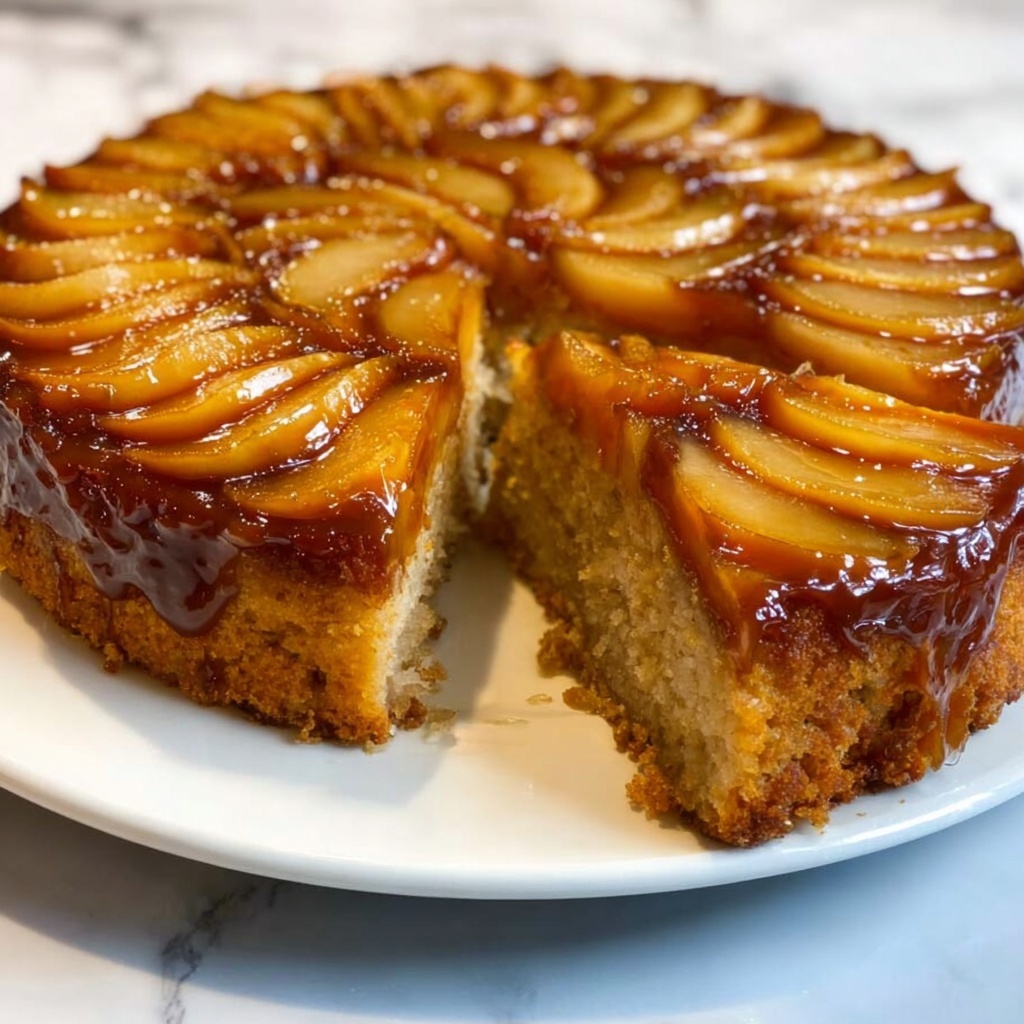 Pear Upside Down Cake Recipe - Recipe Image