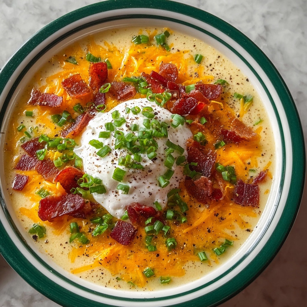 Creamy Loaded Baked Potato Soup Recipe - Recipe Image