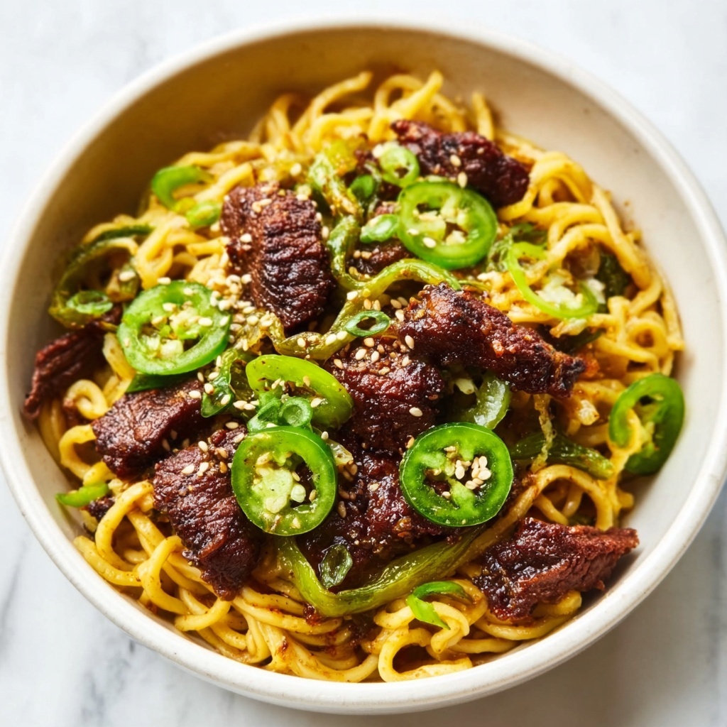 Mongolian Beef Ramen Stir-Fry Recipe - Recipe Image