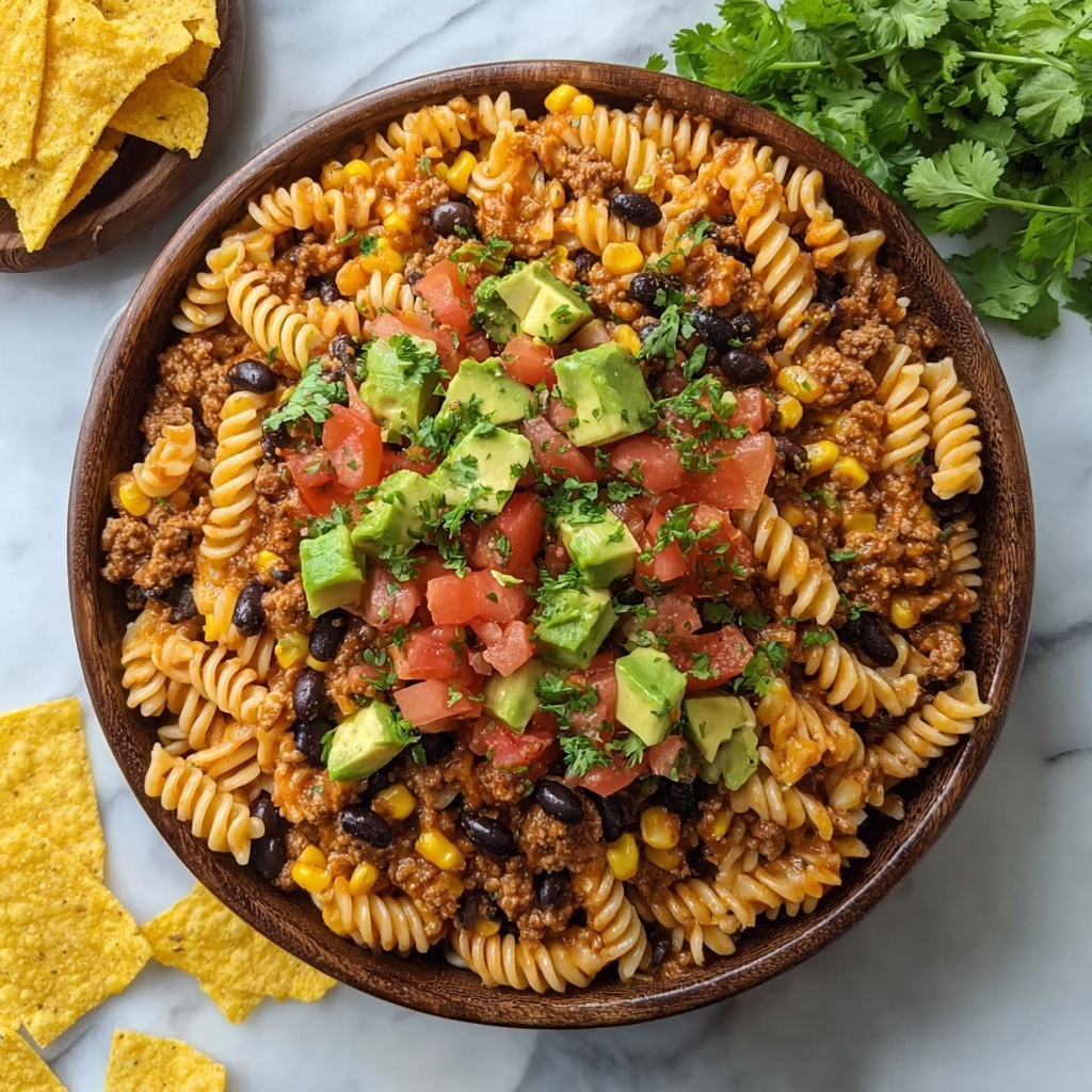 Taco Pasta Salad: A Fun, Flavorful Dinner Game Changer Recipe - Recipe Image