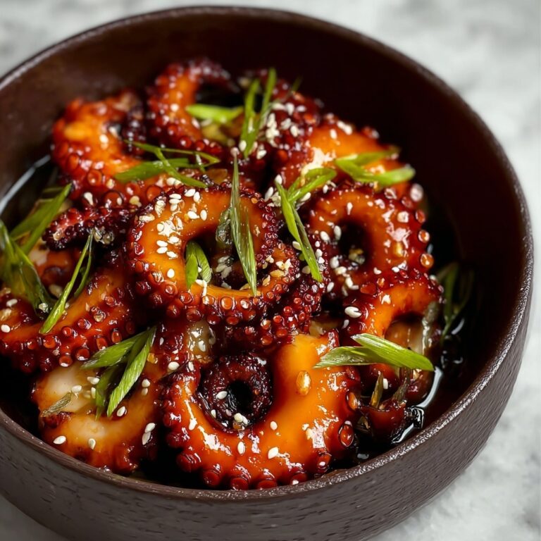 Spicy Baby Octopus Stir-Fry with Gochujang and Vegetables Recipe