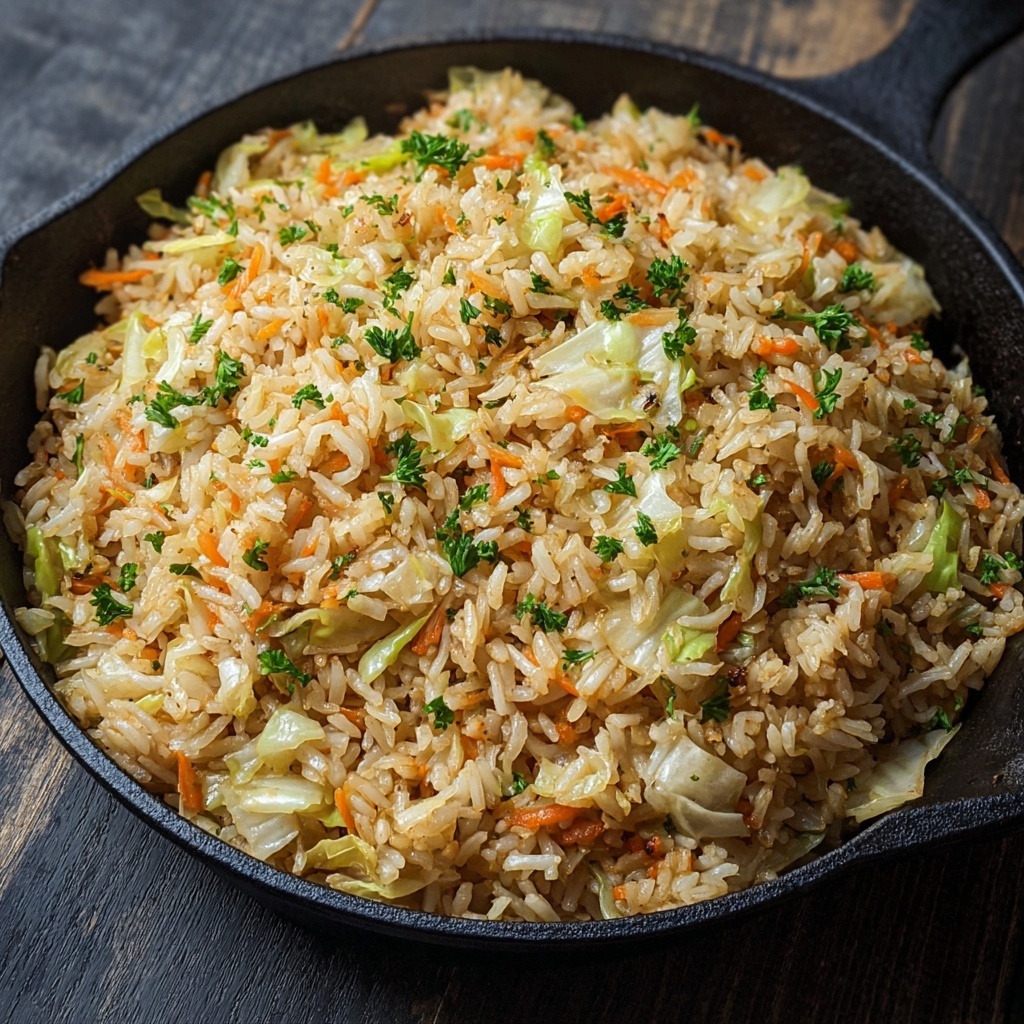 Delicious Cabbage Rice: A Quick & Healthy Homemade Delight Recipe - Recipe Image