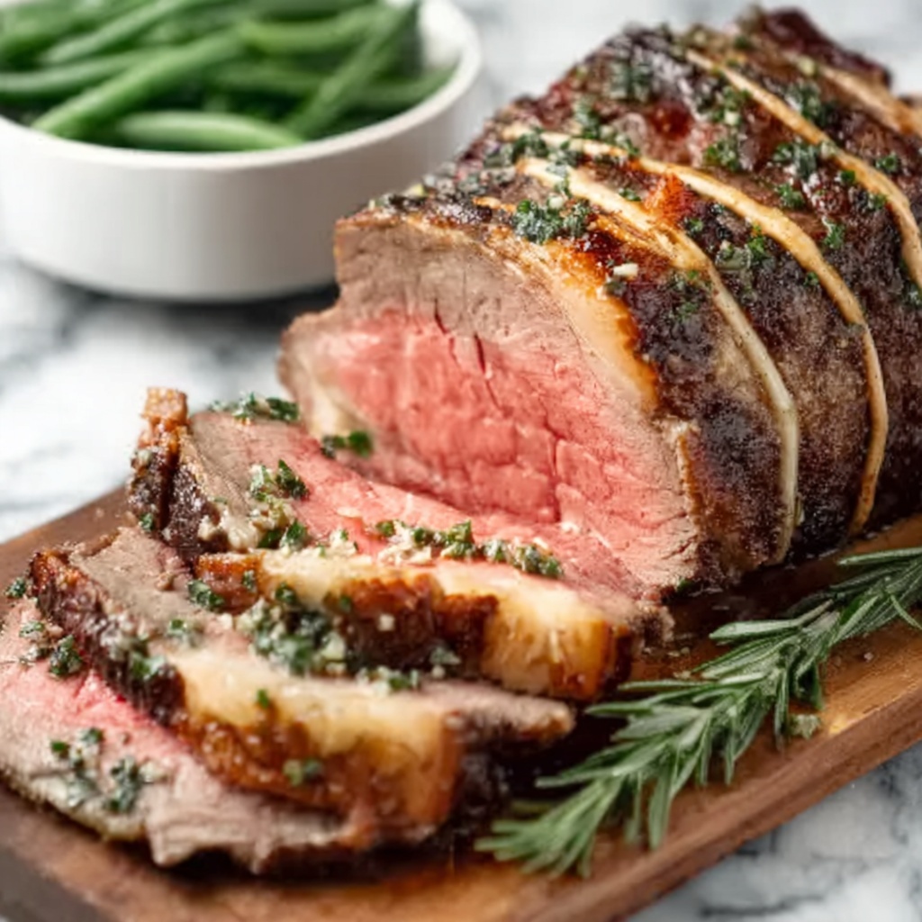 Baked Stuffed Flank Steak with Spinach, Sun-Dried Tomatoes, and Mozzarella Recipe - Recipe Image