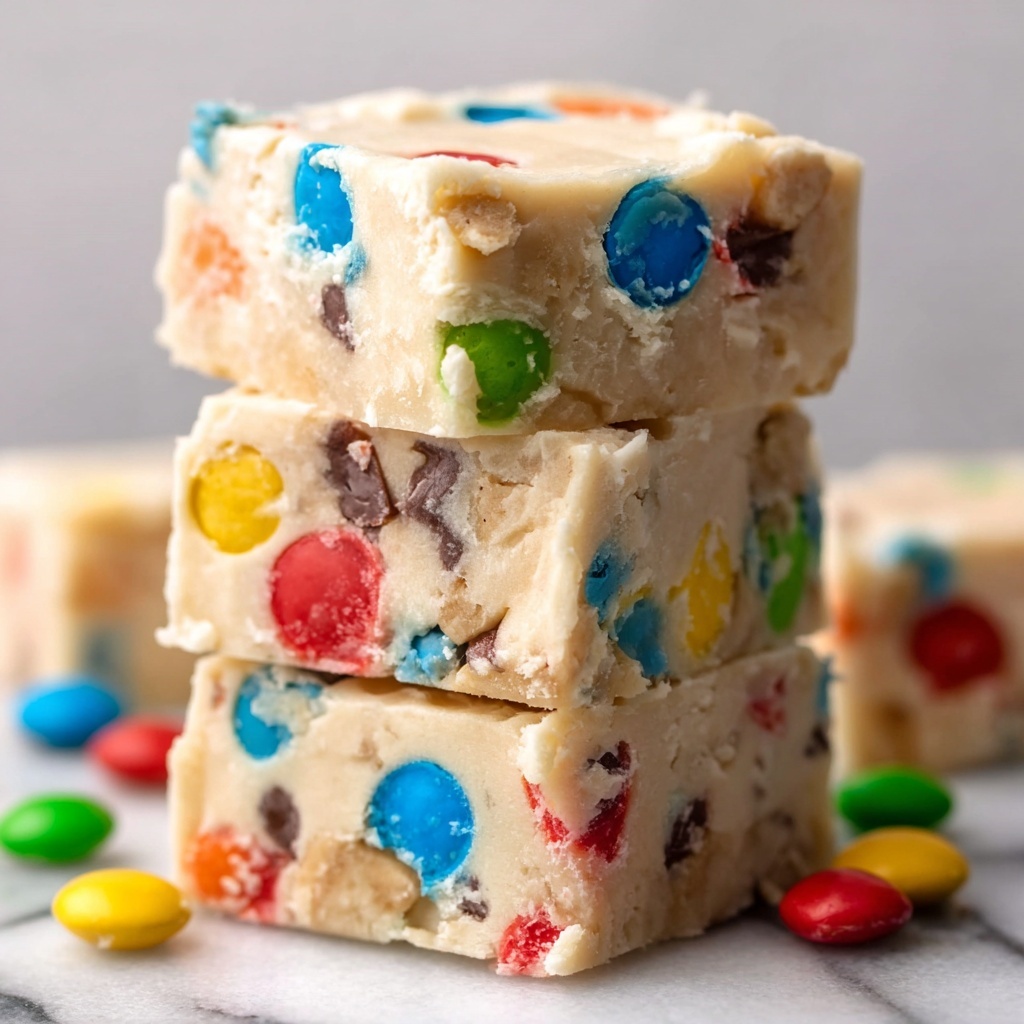 MM Cookie Dough Fudge Recipe - Recipe Image